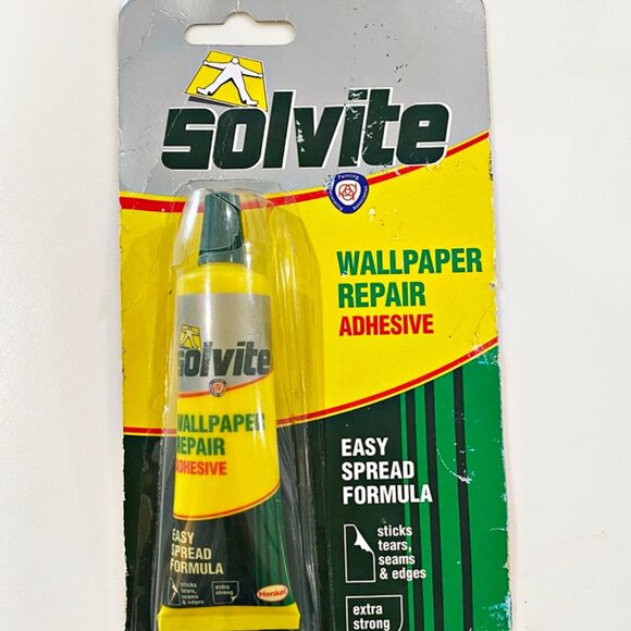 Solvite Wallpaper Repair Adhesive Easy Spread Extra Strong Tube New Old Stock - Picture 1 of 7